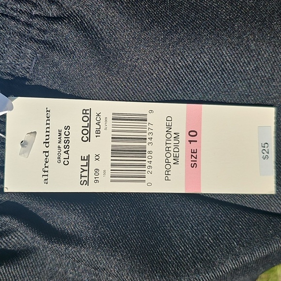 Alfred Dunner Women's Size 10 Proportioned Medium Black Polyester Pants 9109 New - Picture 8 of 14